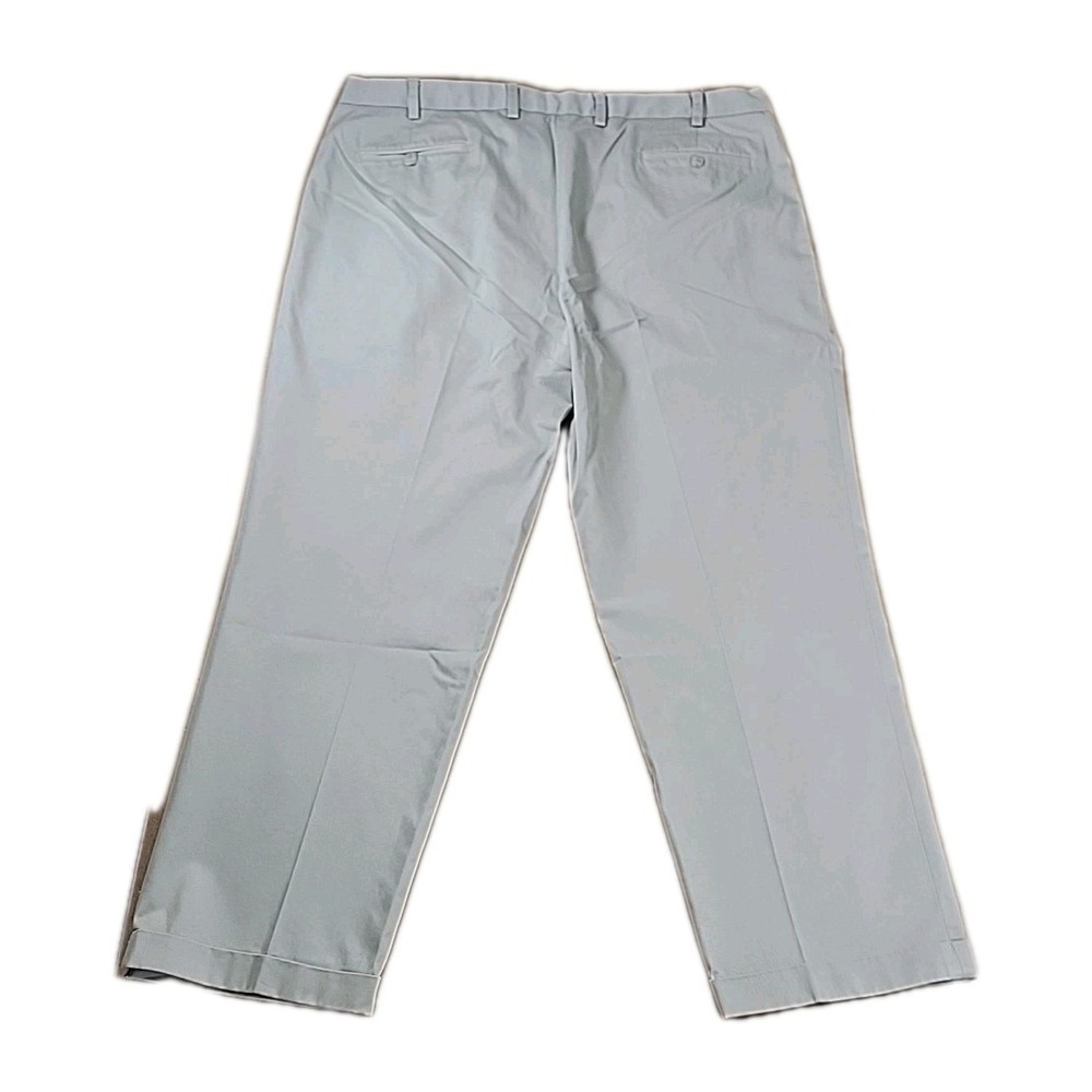 Jos A Bank Traveler's Collection Mens 44 ‎ Wrinkle Free Pleated CUFFED Pants - Picture 2 of 8